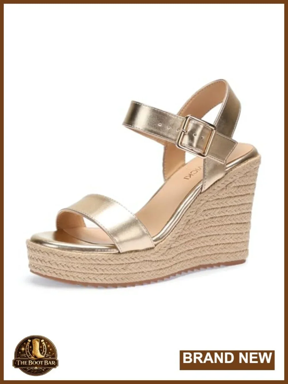 Platform Wedge Sandals with Ankle Strap Espadrille Style